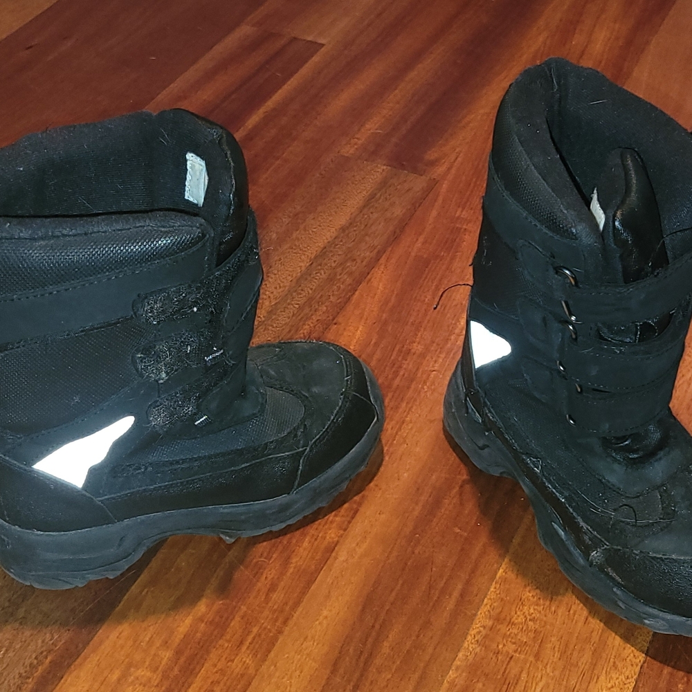 Athletech Black Kids Snow Boots